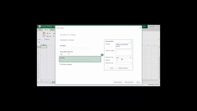 Office 365 - OneDrive: Creating an Excel Survey смотреть онлайн