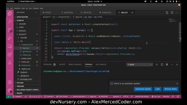 AM Coder - Intro to React Trois - The useReducer Hook (using it Redux style) смотреть онлайн