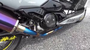 Максискутер Yamaha TMAX 500сс  2 цилиндра  Тюниниг макси скутера   YouTube 720p