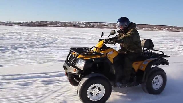 Тест-драйв квадроциклов Adly и мотобуксировщиков Cronus г. Благовещенск (Зима) смотреть онлайн