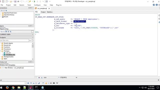 How To Generate CSV or Text File In Oracle Database Using pl/sql смотреть онлайн