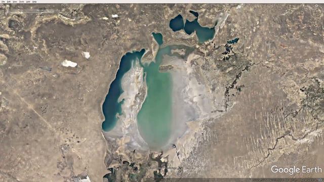 ARAL Sea shrinking from 1973 to 2016 смотреть онлайн
