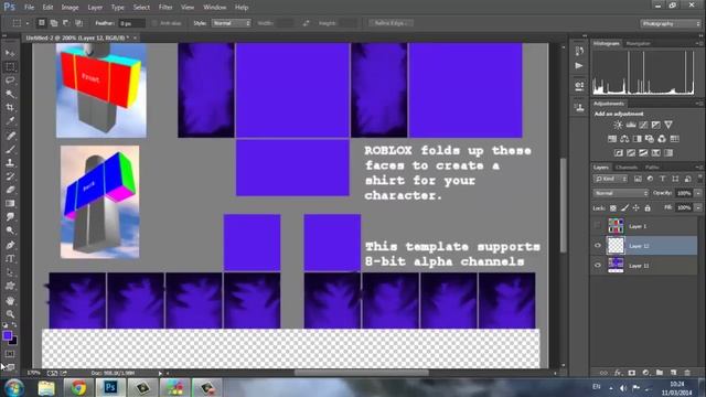 How to make a decent shirt using Photoshop - Roblox смотреть онлайн