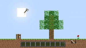 Рубка дерева в 2D Майнкрафт с физикой! #Майнкрафтв2d #2дмайнкрафт