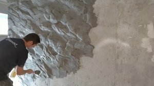 СКАЛА ручной работы из обычной штукатурки