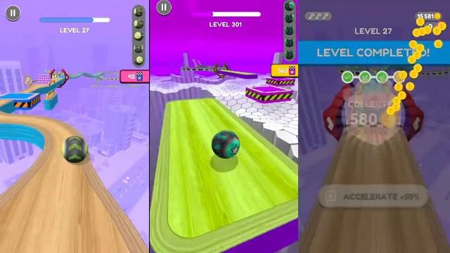 Going Ball: 2x speed Run Mobile gameplay Walkthrough IOS, Android color ball Run 354 смотреть онлайн