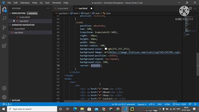 Animated Menu (Navigation Menu) With Html, CSS, JavaScript || D. CoDeS || #code #coding #html #css смотреть онлайн