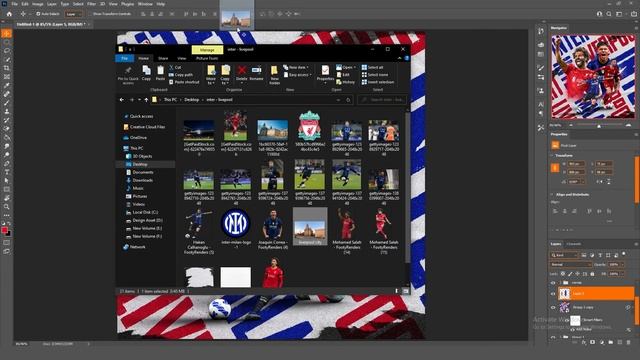 FREE PSD ? | Matchday Poster Design ? | Photoshop Tutorial смотреть онлайн