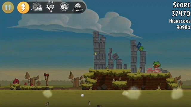 Angry Birds classic Tutorial level 12 смотреть онлайн