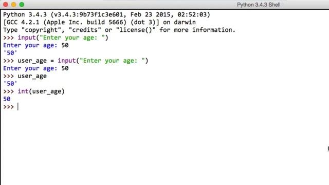 How to get user input with the input method - Python смотреть онлайн