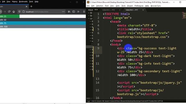 Bootstrap Tutorial [#17] | Width In Bootstrap | Sizing In Bootstrap смотреть онлайн
