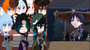 реакция геншин  на скарамучча, шип казуха и скарамучча