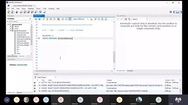 IN and OUT parameters with IF....THEN....ELSEIF....ELSE Statements in MySQL смотреть онлайн