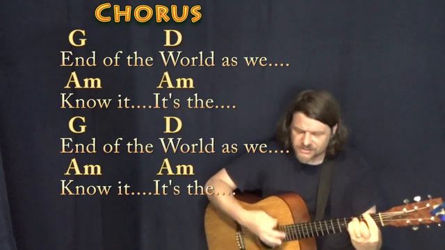 It's The End Of The World (R.E.M.) Guitar Cover Lesson with Chords/Lyrics - Munson смотреть онлайн