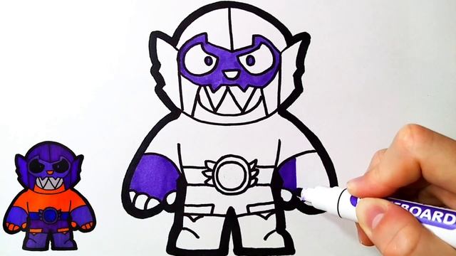 BRAWL STARS 2. Рисунки для срисовки. Нарисовать маркерами смотреть онлайн