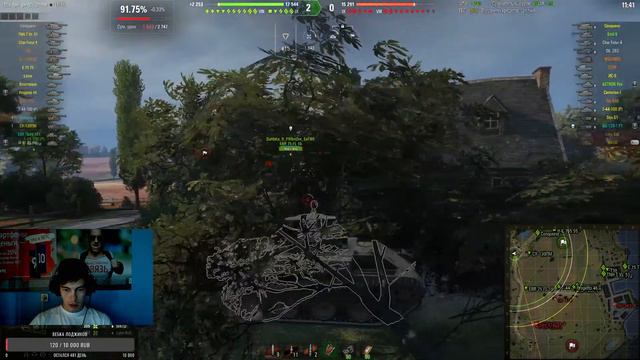 Фарм серебришка. WoT. Первый стрим с вебкой"" смотреть онлайн