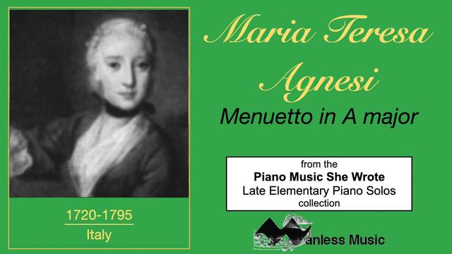 Maria Teresa Agnesi: Menuetto in A major смотреть онлайн