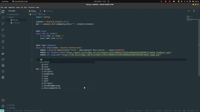 #5 Discord Embeds | How to make a discord bot with Python & Discord.py | Hindi Tutorial смотреть онлайн