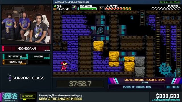 Shovel Knight: Treasure Trove by MooMooAkai in 1:16:16 - Awesome Games Done Quick 2024 смотреть онлайн