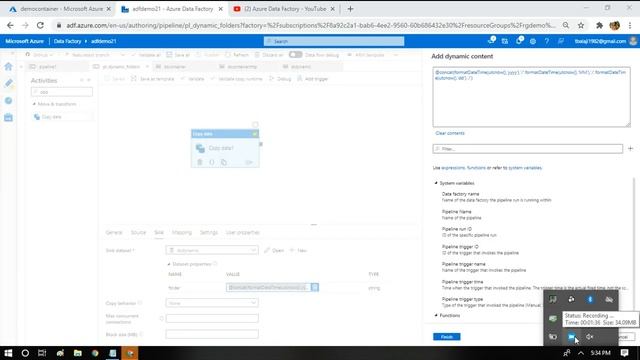 #92. Azure Data Factory - Create Year/Month/Day folder dynamically in Copy activity смотреть онлайн
