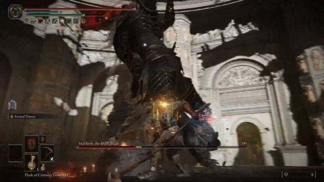 Barely surviving The Black Blade - Maliketh Boss Fight - Elden Ring смотреть онлайн