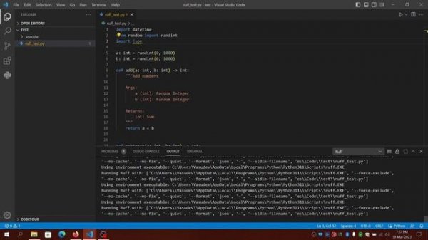 Improving Your Python Code Quality with Ruff-VSCode Linter - Tips and Best Practices