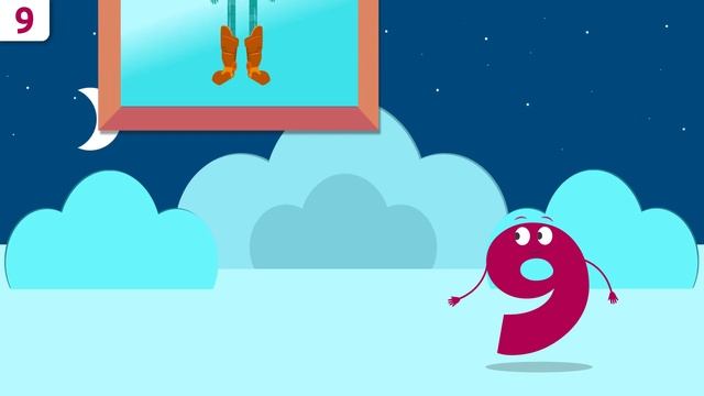 Number 9 - Learn To Count - Numbers From 1 To 10 - The Number 9 Song