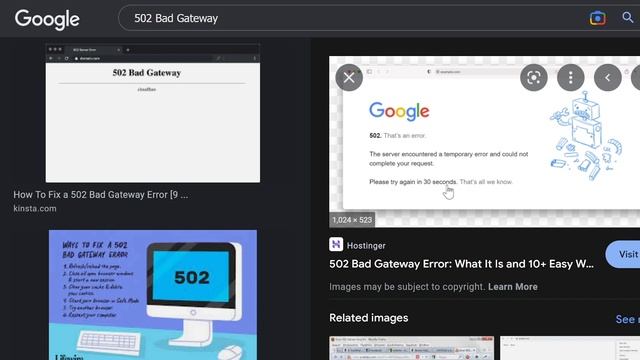 502 Bad Gateway Error смотреть онлайн