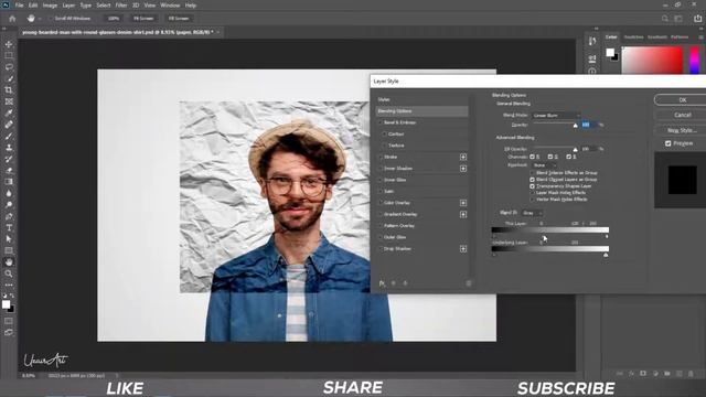 How to create a crumpled paper effect in photoshop | Photoshop tutorial смотреть онлайн