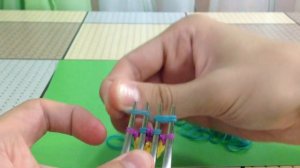 Браслет Толстая Сеточка из резинок на вилке