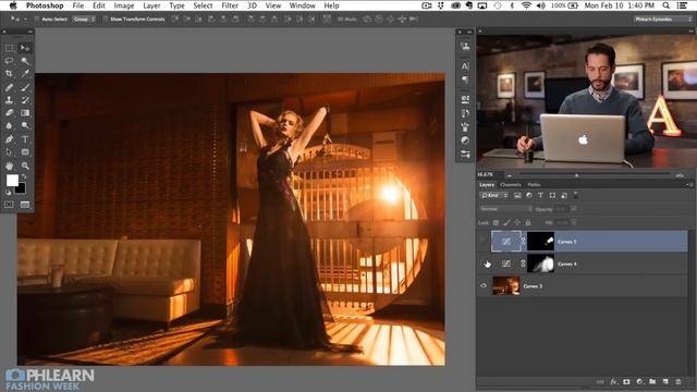 How to Create Beams of Light and Lens Flare in Photoshop смотреть онлайн