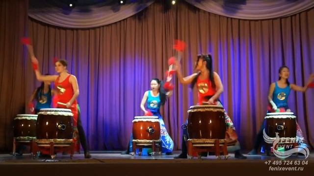 Заказать шоу японских барабанщиков на праздник и корпоратив Москва - номер Кагариби смотреть онлайн