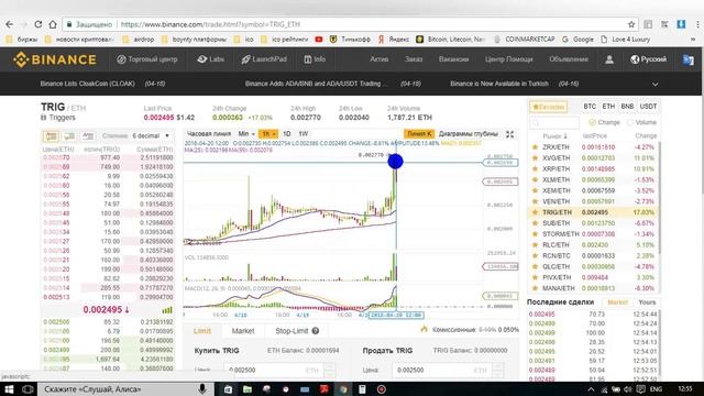Альткоин который умножит ваш депозит до конца апреля!!! Triggers (TRIG). смотреть онлайн