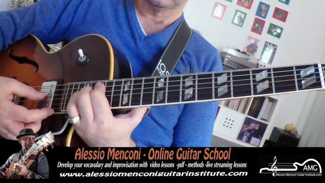 C harmonic minor chords | Alessio Menconi Jazz Guitar Lessons смотреть онлайн