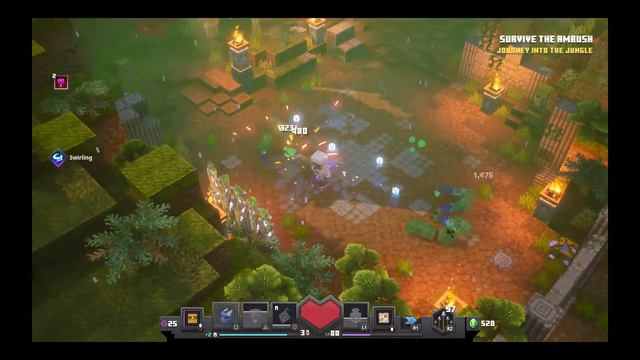 Minecraft Dungeons Jungle awakens Dingy Jungle смотреть онлайн