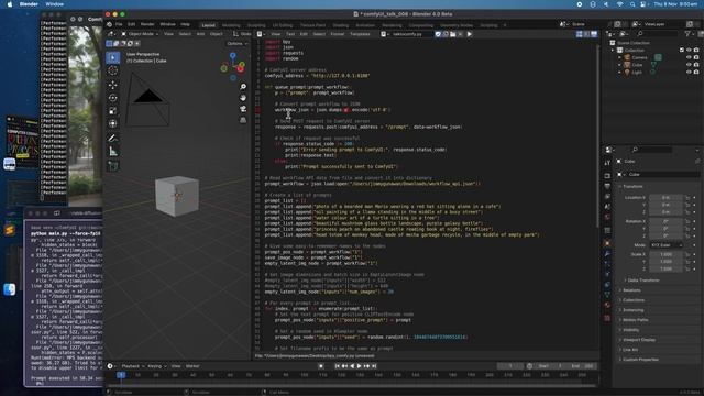 BSLIVE Using Blender Python and LCM ComfyUI to Batch Generate AI Images смотреть онлайн