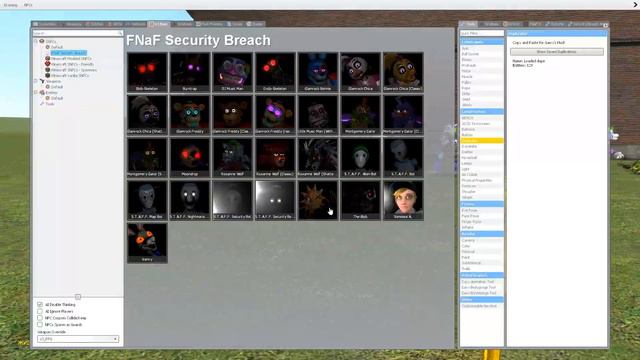 ENTERING ALL FNAF SECURITY BREACH GLAMROCK ANIMATRONICS In Garry's Mod ! смотреть онлайн