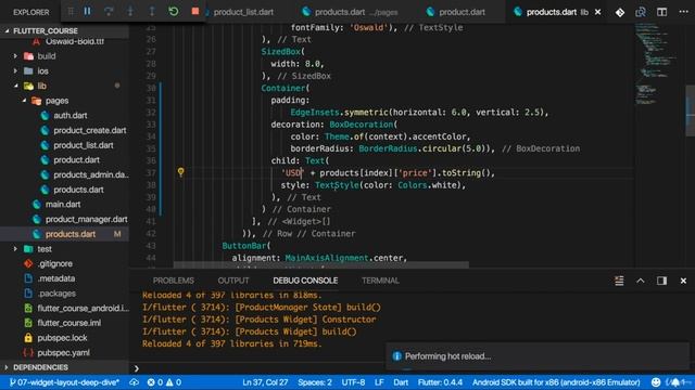 27/64-31fXLGAJm Learn Flutter And Dart To Create Android And IOS Apps смотреть онлайн