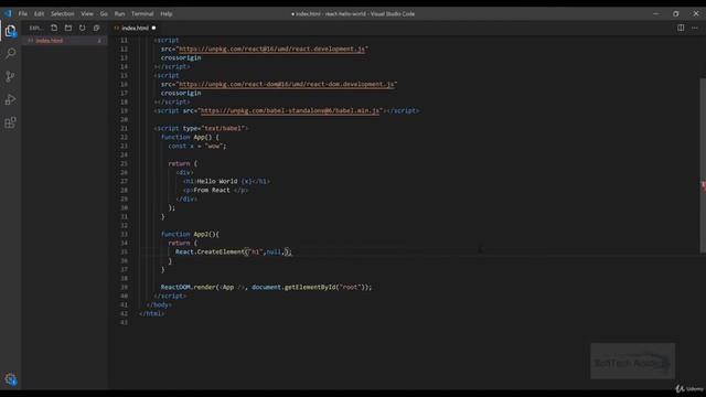 3. React Without JSX || React JS смотреть онлайн