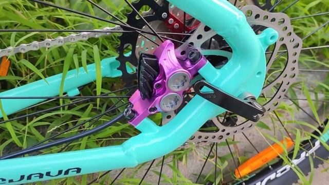 Mountain bike four-piston brake Ultra-powerful IIIPRO E4 downhill brake. смотреть онлайн