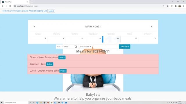BabyEats - React/Redux and Rails Api - Flatiron School смотреть онлайн