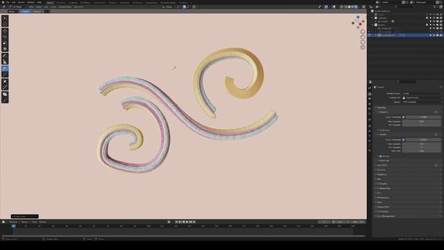Blender geometry nodes, Tompouce generator смотреть онлайн