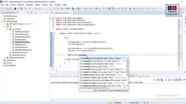 Fetching the List using HQL | YCMOU TYBCA Adv Java Practical 9.1 | Asterix Solution смотреть онлайн