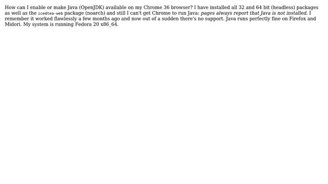 Run Java applets on Chrome 36 on Linux x86_64 смотреть онлайн