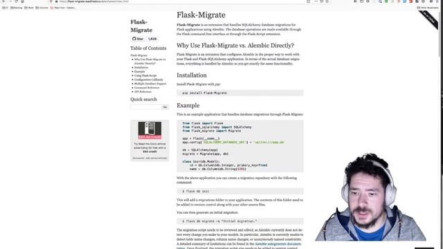 Learning Flask - Managing the database with flask-migrate and flask-sqlalchemy смотреть онлайн