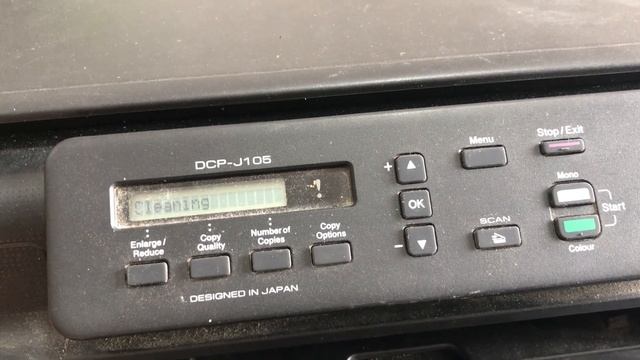 BROTHER DCP J105 MANUAL TEST PRINT And HEAD CLEANING | BROTHER PRINTER