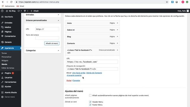 Cómo añadir los iconos de redes sociales en el menú de WordPress sin plugins смотреть онлайн