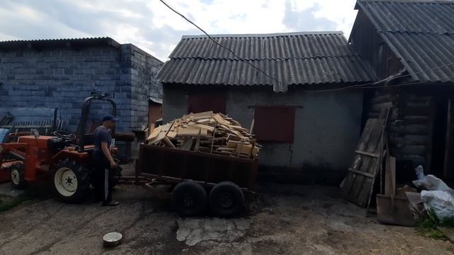 Двухосный прицеп для мини - трактора смотреть онлайн