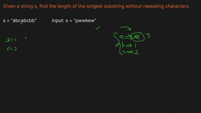 LONGEST SUBSTRING WITHOUT REPEATING CHARACTERS | LEETCODE 3 | PYTHON SOLUTION смотреть онлайн