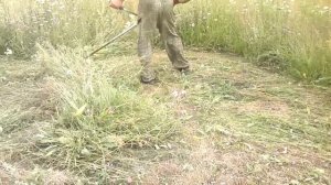 Триммер Husqvarna 128R Готовим Сено.